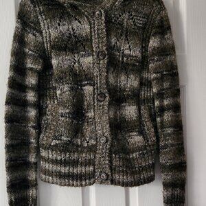 Calvin Klein Cozy Knit Cardigan Hoodie - Medium